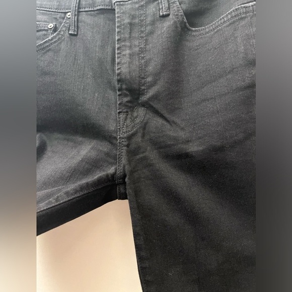 Mother Insider Crop Step Fray in Not Guilty Black Asymmetrical Raw Cut Hem Jeans - Picture 7 of 13